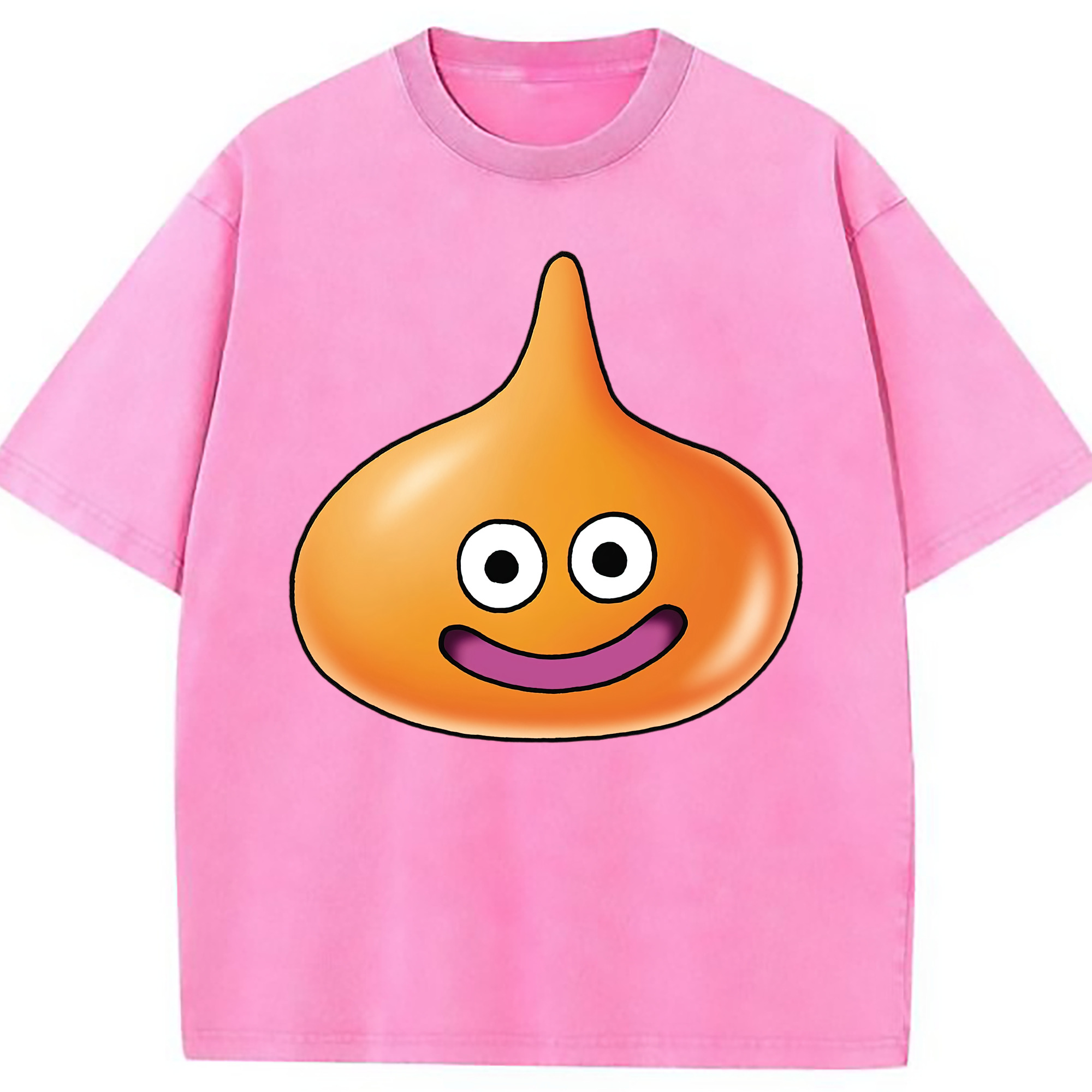 （画像用） ドラゴンクエスト Doragon Kuesuto Dragon Quest 綿100% ヴィンテージ風 半袖Tシャツ（フロントプリント）